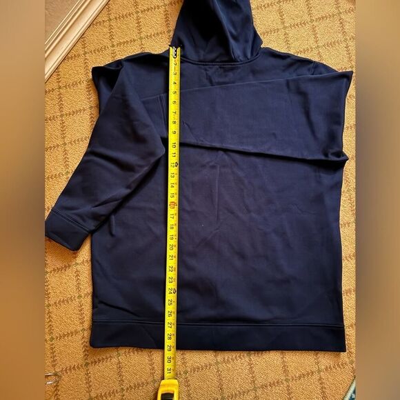 North Face Navy Blue Tekno Logo hoodie NWOT XL - Picture 8 of 11